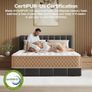Double Mattresses 4FT6 Memory Foam Mattress, 7-Zone Pocket Sprung Double Bed Mattress with Soft Knitted Fabric, Medium Firm, Motion Isolation, Hybrid Mattress in a Box Image 4