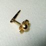 Pristine Vintage 9ct Gold Flower Stud Earring Image 10