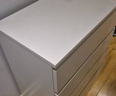 White IKEA Malm Drawers