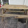 Garden table bench kids Image 3