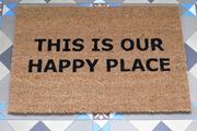 Door Mat Happy Place D9684