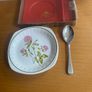 Vintage Royal Worcester Palissy dish with a spoon in original box Image 4