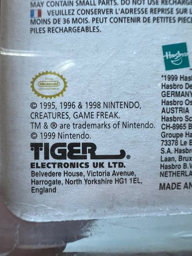 Pokemon 1999 Official Nintendo key rings by Tiger Electronics