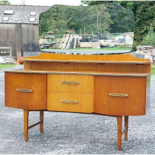 Mid Century Wardrobe and Dresser Set KAS64