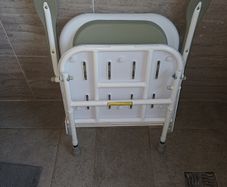 Wall mounted shower seat