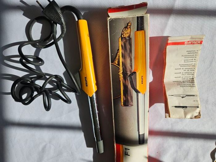 Vintage Krups F1 curling iron set