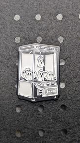 Cute ghost enamel pin glow in dark