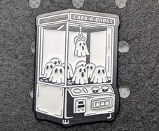 Cute ghost enamel pin glow in dark