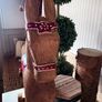 New vintage inspired 45cm high hand carved horse on wheels with washed wood finish Image 10