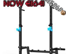 NEW SALE | Squat Rack Multi-Function Barbell Rack Height Adjustable Dip Stand Home Gym Weight Lifting Bench Press