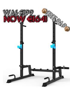 NEW SALE | Squat Rack Multi-Function Barbell Rack Height Adjustable Dip Stand Home Gym Weight Lifting Bench Press