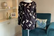 Black Floral Top from Debenhams. Size UK 14 / EU 42