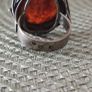 Rare Vintage Polish Rytosztuka Silver & Baltic Amber Ring Image 5