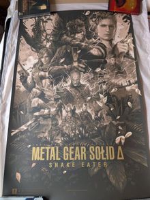 Metal Gear Solid Snake Eater Jake Kontou Gold Varnish Variant Screen Print (Signed)
