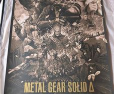 Metal Gear Solid Snake Eater Jake Kontou Gold Varnish Variant Screen Print (Signed)