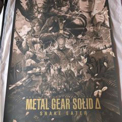 Metal Gear Solid Snake Eater Jake Kontou Gold Varnish Variant Screen Print (Signed)
