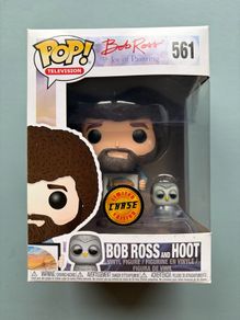 Funko Pop - Bob Ross with Hoot Chase 561 - Painting Television - Vinyl Action Figure