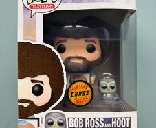 Funko Pop - Bob Ross with Hoot Chase 561 - Painting Television - Vinyl Action Figure