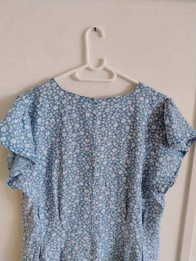 Ladies floral cotton button down dress UK size 14 in very good condition with no issues FREE STANDARD POSTAGE INCLUDED
