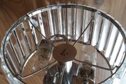 GoodHome Antpitta Glass&amp;Metal Chrome Effect LED Bathroom/Kitchen Ceiling Light