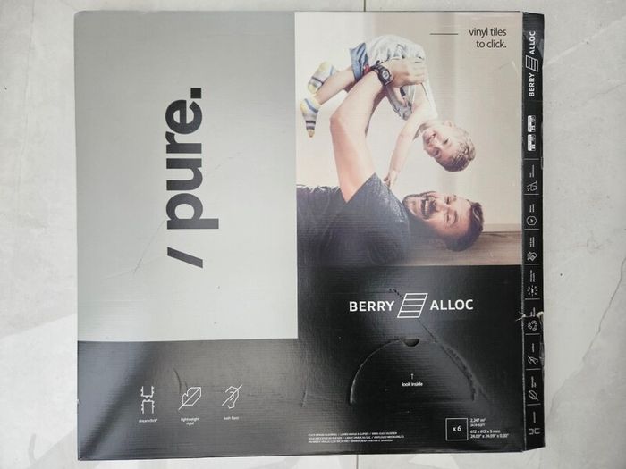 Vinyl Tiles Click-in-Place c1.5 sq m