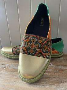 Women's balet flats Geox Respira boho vibe Modesty Espadrilles size 5