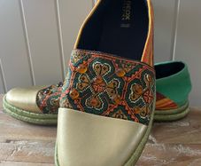 Women's balet flats Geox Respira boho vibe Modesty Espadrilles size 5