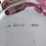 Australian hanging small bone china plate.  Signed Mildly Dent ceramics hinging plate 1985 Image 2