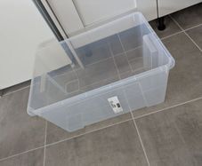 Two large storage boxes