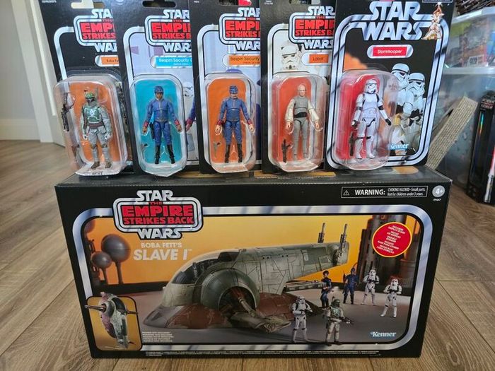 vintage collection Boba Fett Slave one + figures