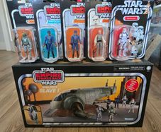 vintage collection Boba Fett Slave one + figures