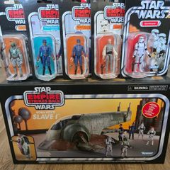 vintage collection Boba Fett Slave one + figures