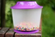 Large Goldfish Bowl with base &amp; lid &amp; Aqua Base Sky Mixed Gravel