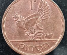 Ireland 1962 Excellent Unc 1d Penny coin