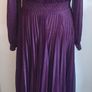 Lorensa Evening Dress Full Length Ball Gown Long Sleeves Lined Purple Size UK12 CAN POST Image 4
