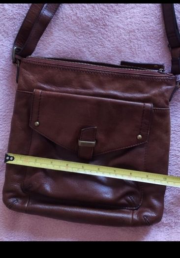 M&S Collection Genuine Leather Crossbody  Dark Tan