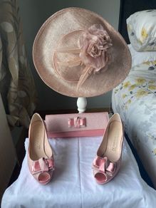Wedding Hat, shoes and bag