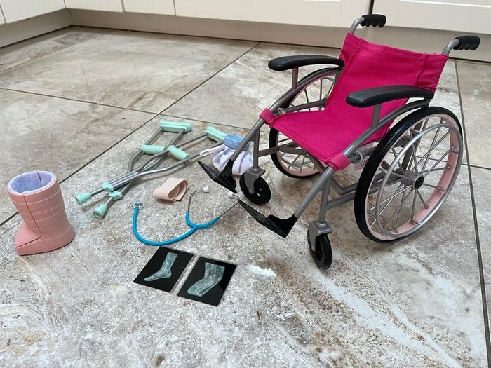 Our Generation Care Set with Foldable Wheelchair
