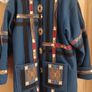 Vintage Coloratura Blue 100% Wool Coat, Ladies M/L Medium Large Aztec Southwest Classic Heavy Warm Jacket Image 3