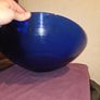 Large Cobalt Blue Glass Bowl Image 4