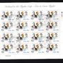 2005 Ireland Ryder Cup Commemorative Stamp Sheetlet Plate 1B1B1B1B Fine CDS Used with Dublin cancel of 27th September 2005 (First day of issue) on envelope extract. Image 3