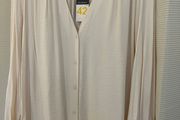 New Cream Satin Shirt
