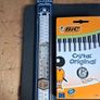 Brand New in packaging Helix Oxford 30cm Folding Ruler and 10 Black Cristal Original BIC pens Image 6