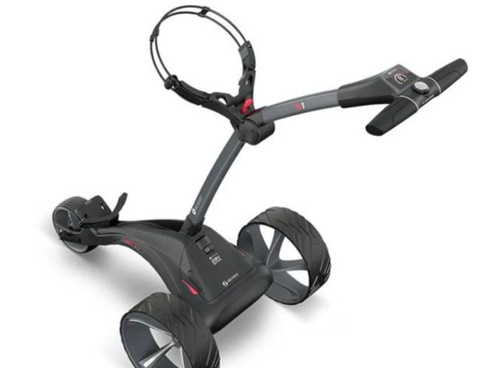 6wk old S1 motocaddy elec trolley + extras