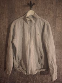 Lacoste Grey Full Zip Fleece Jacket Premium Quality, Excellent Condition