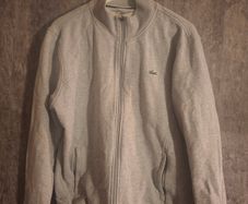 Lacoste Grey Full Zip Fleece Jacket Premium Quality, Excellent Condition