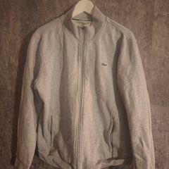 Lacoste Grey Full Zip Fleece Jacket Premium Quality, Excellent Condition