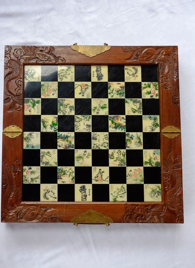 Vintage Japanese Chess Set
