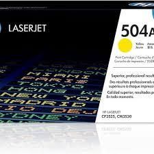 HP 504A Yellow LaserJet Toner Cartridge CE252A