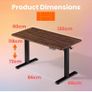 Standing Desk with USB Charging Port, 120 x 60 cm, 4 Preset Height Settings Image 8